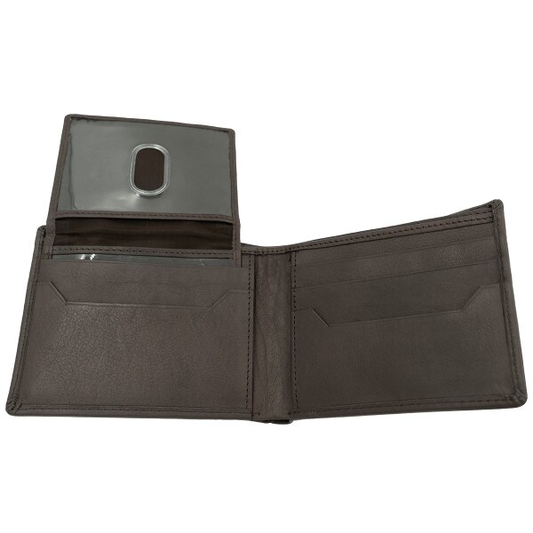 Brown Leather U-State Bi-Fold Wallet